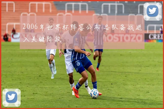2006年世界杯阵容公布 各队备战进入关键阶段